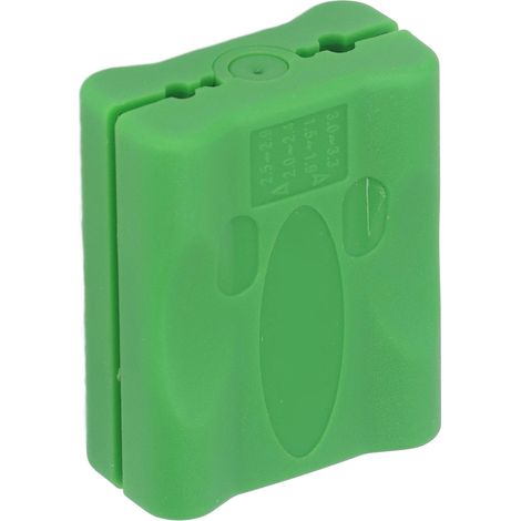 Dénudeur de gaine de câble portable longitudinal vert, 1,5 à 3,3 mm (1/5)