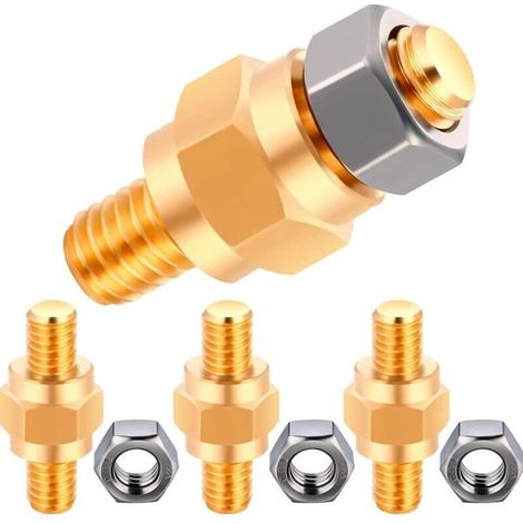 Colliers de serrage latéraux pour batterie, paquet de 8, boulons 3/8 16, adaptateur pour bornes de batterie latérales, boulons d'extension standard pour bornes de batterie
