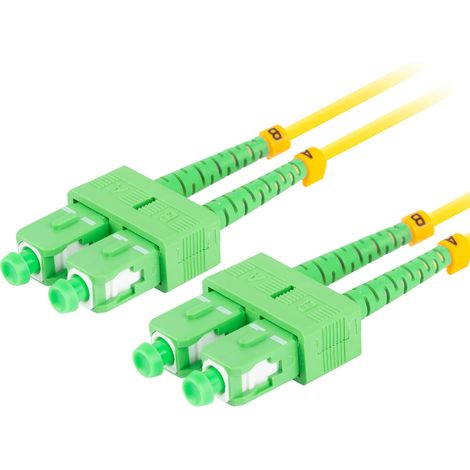 Tubo flessibile Lanberg G657A1 (2 m) Giallo Duplex (1/5)