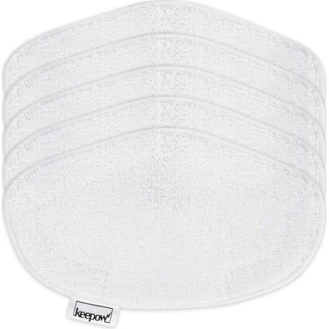 5 Serpillères pour Polti Vaporetto Vapeur Accessoire, Lingettes de Rechange Lavables Reutilisable pour Polti Vaporetto Brosse Balai Vapeur l PAEU0332 (1/5)