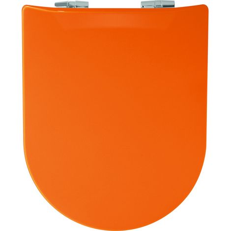 Abattant WC Wood Slim Safran Brillante - descente assistée - déclipsable - OLFA