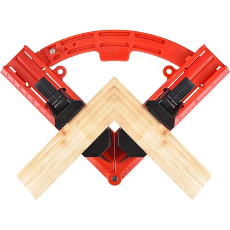 Mehrwinkel-Positionierwinkel rot, 17,8x17,8 cm verstellbar 30°-90°, stabiler Befestigungsrahmen für Regal- und Schrankmontage (1/4)