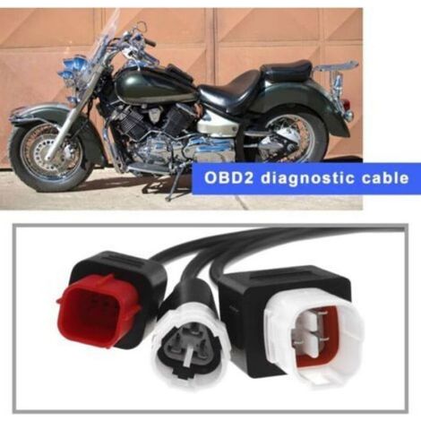 Câble Diagnostic OBD2 - 3 Broches 4 Broches 5 Broches - Pour Motos - Compatible Yamaha Honda KTM - 1 Pièce (1/4)