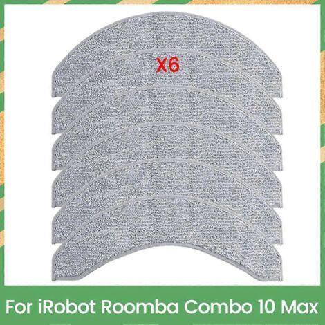 Lingettes de nettoyage pour aspirateur iRobot Roomba Combo 10 Max (lot de 6) - Accessoires de nettoyage efficaces pour la maison (1/5)
