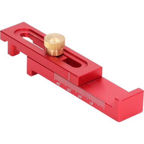 Tiefenmesslineal, 5–40 mm, Spaltlehre aus Aluminiumlegierung zum Schneiden von T2-Nuten (1/5)