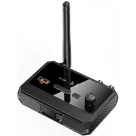 Récepteur audio sans fil Bluetooth 5.3 Adaptateur numérique avec écran pour voiture, maison et téléviseur Son stéréo amélioré (1/5)