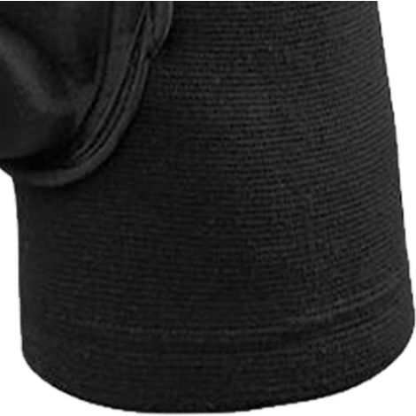 Knieschoner aus hochelastischem Polyester, atmungsaktiv und stoßdämpfend, geeignet für Basketball, schwarz. (1/4)
