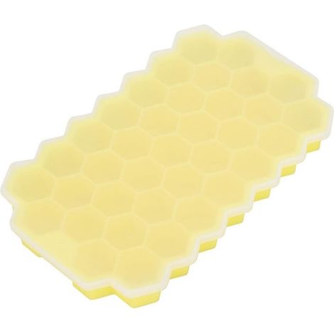 Bac à Glaçons en Silicone, Moule avec Couvercle, 37 Compartiments, (1/5)