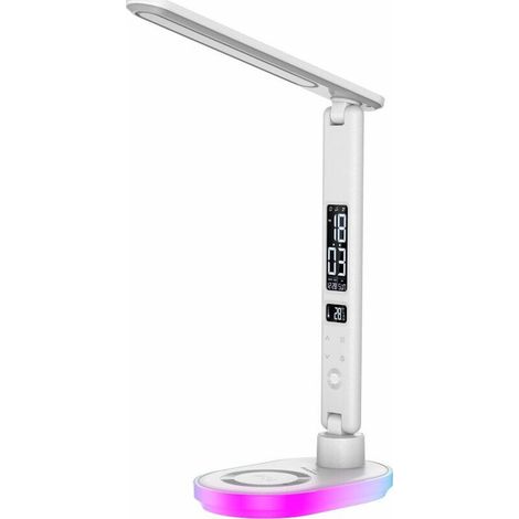 Lámpara de escritorio LED Hawk HW-LAMP03 blanca RGB (1/3)