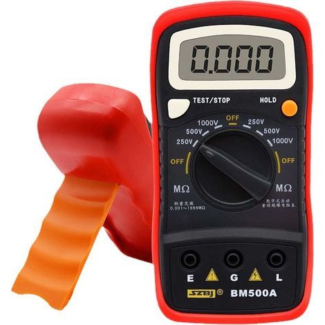 BM500A 1000V Digital Multimeter LCD Resistance Tester Digital Insulation Resistance Meter Megohmmeter Electrical Tester (1/5)