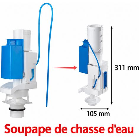 Soupape de vidage 42320000 pour réservoir WC encastré mécanisme chasse 35 × 13 × 35 cm 400 g – Livraison gratuite