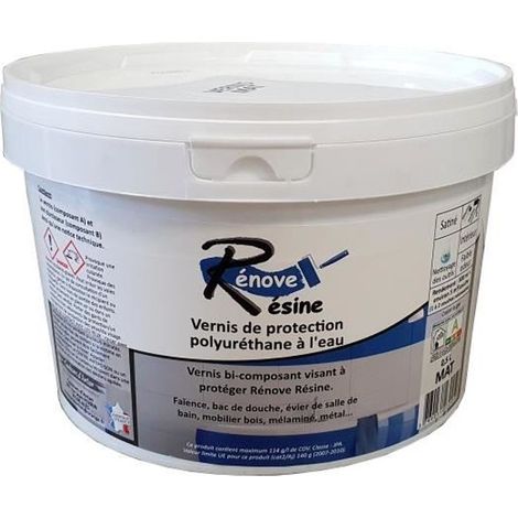 Vernis de Protection - Finition MAT - 0.5L - Multi-support - Résistant et Étanche (1/4)