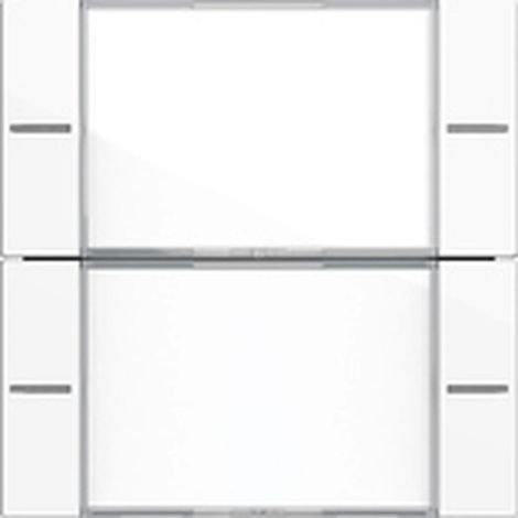 Gira Set bilancieri 2f BSF Sensore a sfior.4.55 Trasparente/Bianco puro [577203], 5772 03