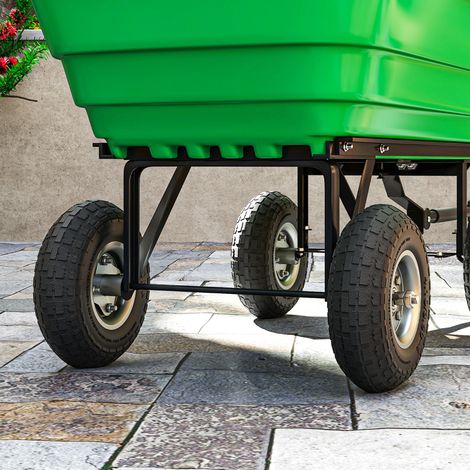 Satz mit 2 Ersatz-Luftreifen mit 16-mm-Bohrung für Gartenwagen, Schubkarren und Sackkarren