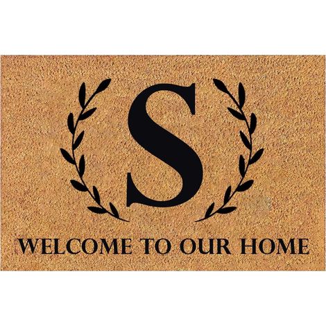 Tapis De Seuil Intérieur Extérieur - 40 X 60 Cm - En Caoutchouc Anti-dérapant - Pour Entrée Porche Balcon - 1 Pièce (1/4)