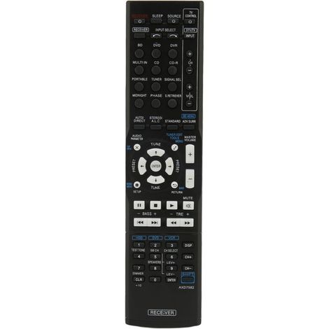 Télécommande de remplacement compatible avec les amplificateurs audio-vidéo Pioneer AXD7582, AXD7632, VSX 300, VSX420, VSX402K, VSX402S et VSX520. (1/5)