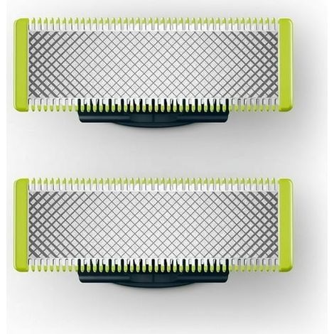 Philips OneBlade lames de rechange - pack de 2 - tête de rasoir compatible, coupe précise, remplacement facile, pour tondeuse homme, 2 pièces (1/5)