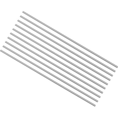 Outil de Tournage HSS Rond Acier Tige 1.5mm Barre 100mm Longueur pour Arbre Engranage Perceuse Outil de Tour Aléseuse Tournant Miniature Essieu Cylindrique épingle 10pcs (1/4)