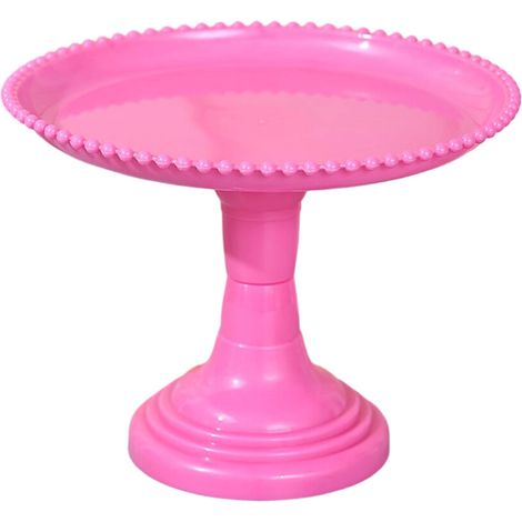 Piatto da portata in plastica a più livelli - rosso rosa