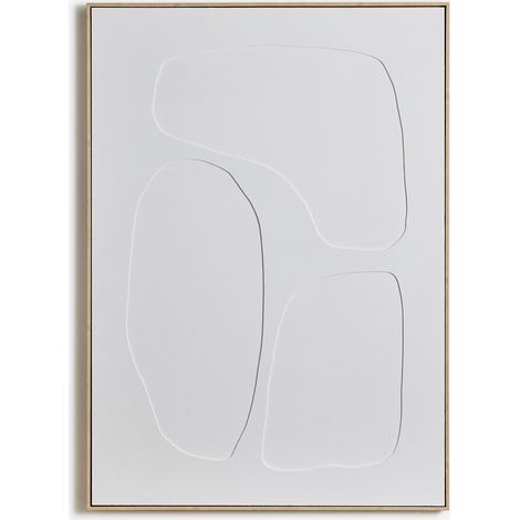 SKLUM Handgemaltes dekoratives Gemälde mit Helvon-Relief 100 x 140 cm B