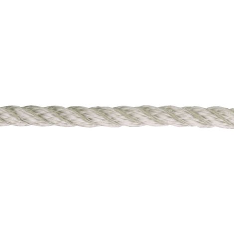 Corda in polipropilene per ormeggio Ø 12 mm. bianco 30 mt.
