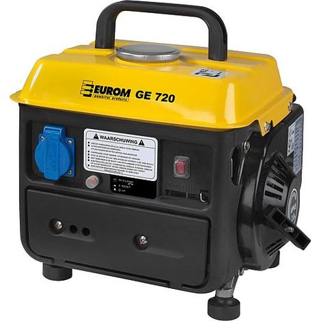 Banyo – Groupe électrogène 0,55 kVA 2 temps – Carburant mélange – Refroidissement par air – Niveau sonore 95 dB – Autonomie 4,2 L