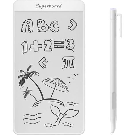 Tableau magnétique effaçable avec stylo magique pour la maison, l'école, le réfrigérateur, sans bavures, portable, 14 cm (1/5)