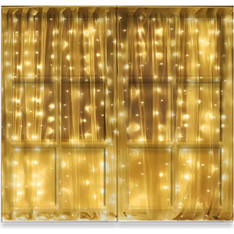 Écran lumineux LED coloré, guirlandes lumineuses clignotantes, guirlandes lumineuses étoilées, guirlandes lumineuses en cascade, Noël (1/5)