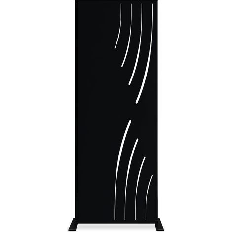 Panneau décoratif VELETA noir H.160cm motifs côté droit
