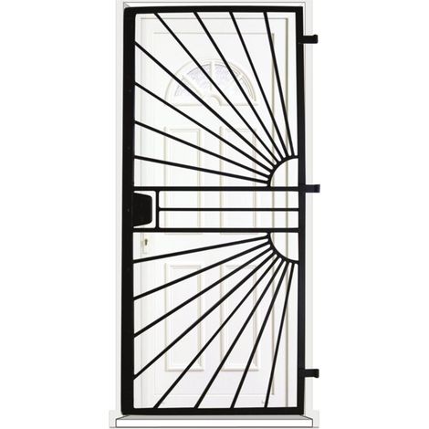 Grille porte Soleil -1 vantail pour encadrure H=200 cm x L=70 cm (côte tableau) (1/2)