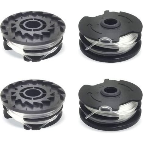 4 Stück Ersatzfadenspulen für LIDL Parkside, Ersatz-Nylonfaden für LIDL Parkside Trimmer, Trimmer PRTA 20-Li A1,B2,C3,PRT 550 A1,A3,PRT 300 A1-2 x 4 m 1,6 mm (1/5)