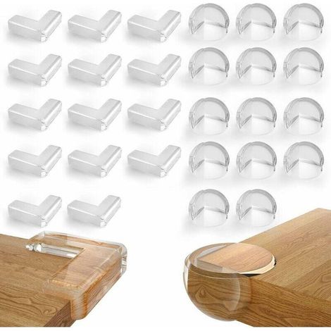 28 Protections Coin Table avec Adhesif Anti-chocs pour Meubles Enfants (1/3)