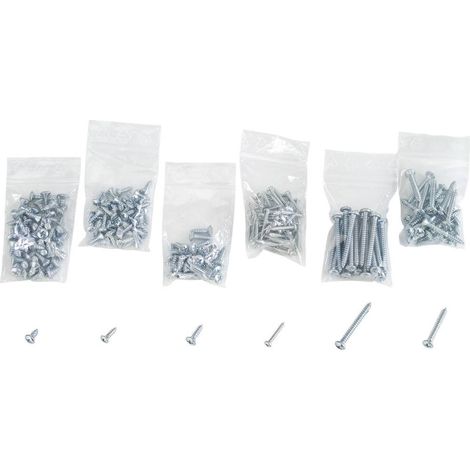 Boîte d'assortiment de 825 vis à tôle DIN 7981 & DIN 7983 C26393