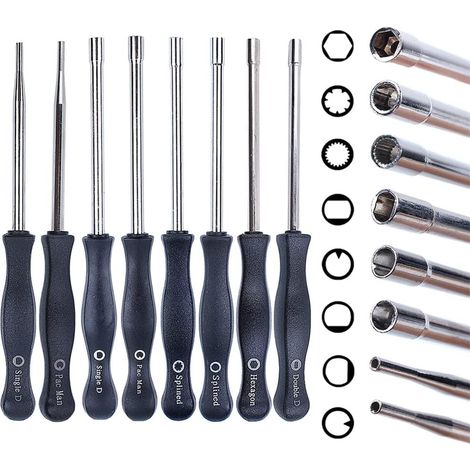 Ensemble d'outils tournevis pour carburateur pour Husqvarna, pour Stihl, pour Poulan, pour Echo, coupe-bordures, tronçonneuse, débroussailleuse, souffleur (1/5)
