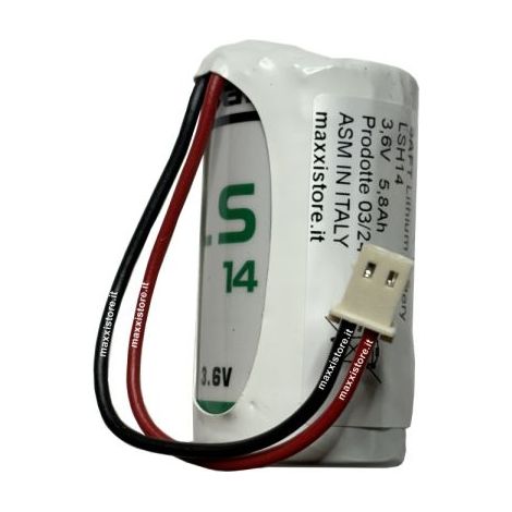 Batteria litio 3,6V 5,8Ah compatibile Abb Domus Tech ER26500M - LSH14-ABB
