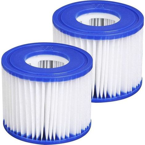 Filtre Spa pour bestway 58323, Cartouche filtrante Taille 6 pour Lay-Z-Spa, pour Monaco, pour Miami, pour Vegas (Lot de 4)-Crezuo (1/3)