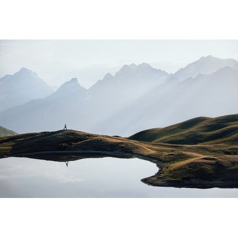 Tableau sur toile lac naturel 30x45 cm - Impression sur Toile Murale Décorative - Image imprimée en HD sur Toile - Toile sur Châssis en Bois FSC - Fabriqué en France (1/5)