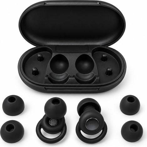Bouchon D'oreille Pour Dormir, Réduction Du Bruit 30db, Avec Boîte De Rangement, Bouchon Oreille Sommeil, Confortable Pour Dormir Sur Le Côté, Adapté Pour Sommeil, Travail Concentré (1/5)