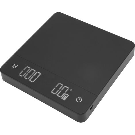 Digitale Kaffeewaage mit Timer, USB-aufladbar, 0,1 g Genauigkeit, kleine Kaffeewaage mit automatischer Tarafunktion für Küche und Haushalt, 5 kg/0,1 g (1/5)