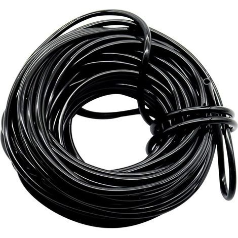 Mikro-Bewässerungsschlauch, Tropfbewässerungsleitung, 4 mm Innendurchmesser/7 mm Außendurchmesser, schwarzer Zulaufschlauch für Gartenbewässerungssysteme (30 m) (1/5)