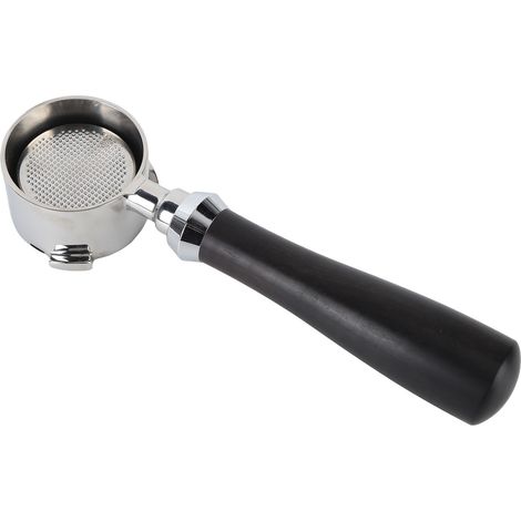 Porte-filtre à café sans fond, antirouille, avec poignée en bois et panier en acier inoxydable pour machine à café de type B (1/5)