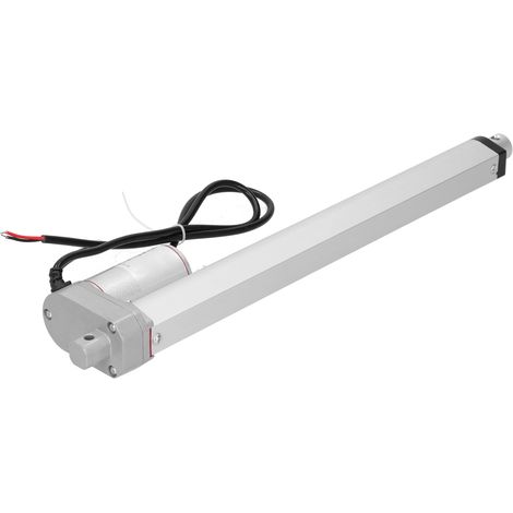 Actionneur linéaire électrique industriel 300N course 300mm JS-IGZ-U5, silencieux, manuel anglais inclus, sans pied, 12V DC. (1/5)