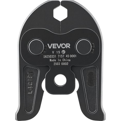 Mâchoire de Sertissage 15 mm Mâchoire à Sertir pour Tuyaux en Acier Inoxydable Type V, Mâchoires en Acier Cémenté de Haute Résistance, Compatibles avec Outils de Sertissage Électriques Standard (1/5)