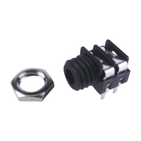 Jack 3.5 mm embase femelle horizontale Cliff FCR1281 Nombre de pôles: 2 mono noir 1 pc(s) (1/3)