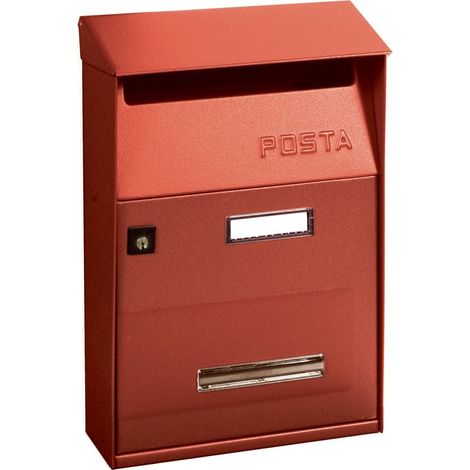 ALUBOX - CASSETTA POSTALE ROSSA EFFE T 22x33x11CM (1/4)