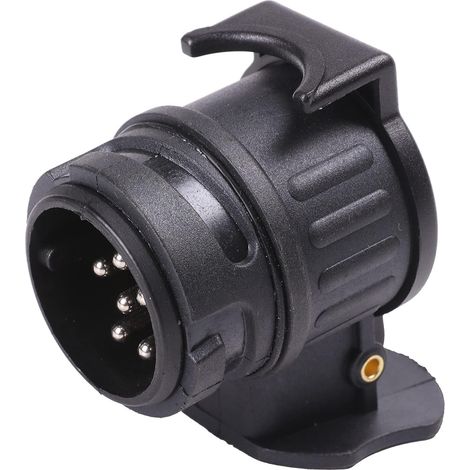 13 à 7 Convertisseur Prise Remorque 13 vers 7 Broches Adaptateur Connecteur Fiche Attelage Voiture pour Caravane, Tracteur, Camion,Porte-vélo (1/5)