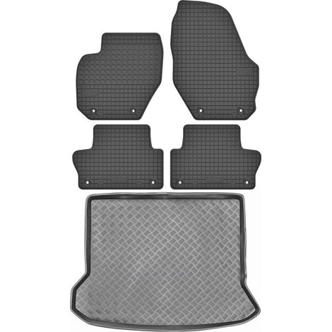 Set di tappetini in gomma per auto e tappetino per bagagliaio per Volvo XC60 I SUV dal 2008 al 2017.