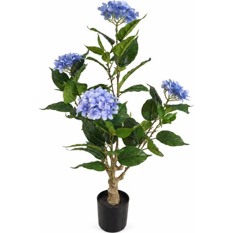 Künstliche Hortensie im Topf, Höhe 80 cm (1/5)