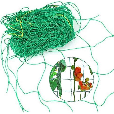 Filet de support pour plantes grimpantes : filet de treillage pour plantes grimpantes, filet de support pour serre pour concombres, tomates, légumes grimpants, aide à la croissance des plantes au jard (1/5)