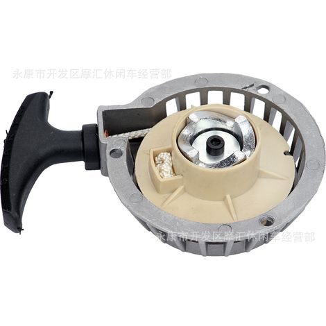 Mini-Motorradzubehör 49 cm³ Zweitakt-Sportwagen Offroad Vierpoliger Handstarter Zündschalter Silber (1/5)